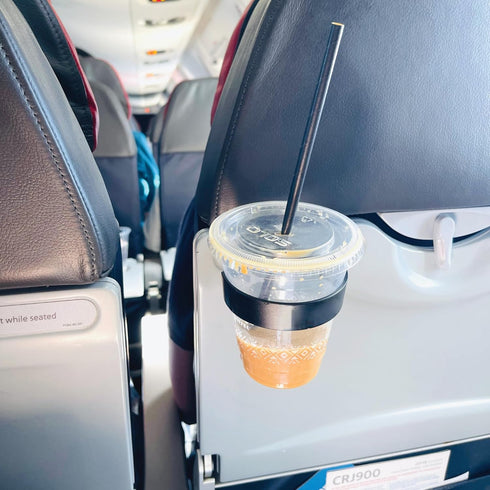 Airplane Drink or Phone Holder Travel Accessory (Black)......