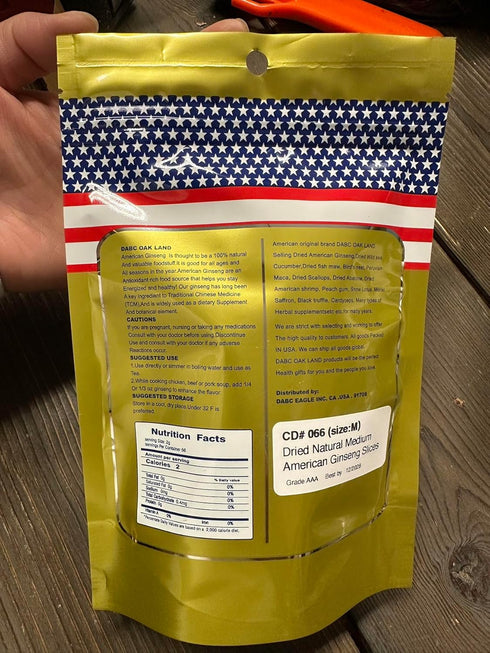DOL American Ginseng Slices from Wisconsin (Sliced Ginseng Root Wisconsin Grown!Most People Use It to Make Ginseng Tea! Good for Health! ???/??? -...