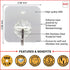 KLAPiT Super Hook - Heavy-Duty Adhesive Wall Hooks, Holds Up to 11 lbs, Waterproof, No Damage, Easy Install on Tile, Wood, Stone, Glass & Metal - ...