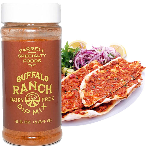Dairy Free Bu?alo Ranch Dip Mix by Farrell Specialty Foods – Dairy, Egg, Soy, Nut, & Sugar Free – Delicious Dip Mix & Seasoning (Keto & Vegan Frie...