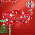 Lionheart glory Christmas Dog Bow Collar Santa Print Bow Dog Collar Girl or Boy Dog Bow tie Collar Pet Gift Adjustable Dog Collar for Large Dog...