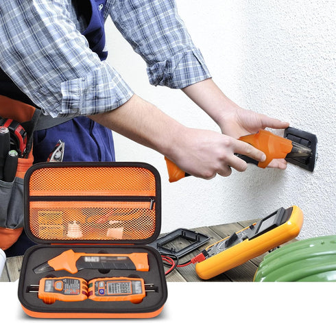 Case Compatible with Klein Tools ET310 AC Circuit Breaker Finder & 80041 Outlet Repair Tool Kit & RT250 GFCI Receptacle Tester. Electrical Tools S...