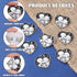 KitBeads 20pcs Heart Shaped Skull Charms Couple Kissing Skeleton Charms Star Moon Dark Night Celestial Black Heart Charms for Jewelry Making Bulk...