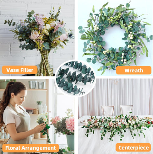 Dried Eucalyptus Leaves Shower Decor - 18PCS 17” Large Fresh Eucalyptus Shower Plant for Shower Eucalyptus Hanging Artificial Flower Green Bathroo...