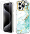 BAISRKE Clear Case Design for iPhone 15 Pro 6.1 inch, with 2 Pack Screen Protectors + 1 Pack Camera Lens Protector Slim Shockproof Women Cute Bump...