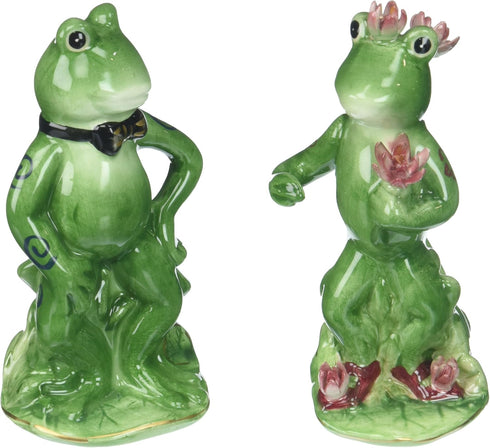 Appletree Design Alfrogo and Frogalina Frog Salt and Pepper Set, 4-1/4-Inch...