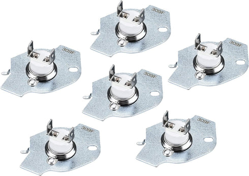 AMI PARTS Thermal Fuse Dryer Replacement Part 3977393 for Whirlpool & Kenmore Replaces AP3094244 3399848 PS334299 2651 279816VP EAP334299 Pack of 6