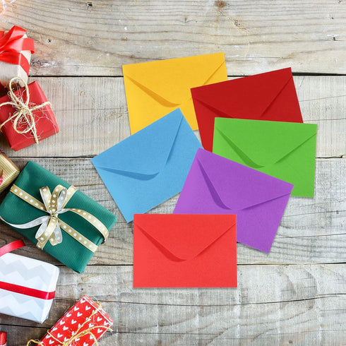 PATIKIL Mini Envelopes, 50 Pack Gift Cards Business Cards Envelope for Greeting Weddings, Purple...