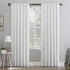 Sun Zero Hampshire Velvet Noise Reducing Thermal Extreme Total Blackout Back Tab Curtain Panel, 50" x 96", Pearl...