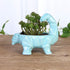 VanEnjoy 6 Inch Cute Cartoon Dinosaur Shape Ceramic Succulent Planter, Water Culture Hydroponics Bonsai Cactus Flower Pot,Air Plant Vase Holder De...