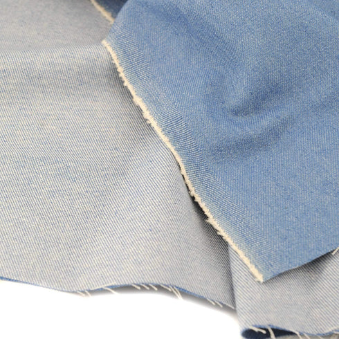 8 oz Denim Fabric,DIY for Sewing Crafting 63" by The Yard Light Blue Rose Flavor...