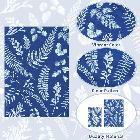 32 Sheets Sun Print Paper Cyanotype Paper A4 A5 Solar Drawing Paper Sensitivity Nature Printing Paper for Kids Adults Arts Crafts DIY Project (Whi...