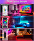 LED Lights for TV, TV LED Backlight 9.84 ft RGB TV LED Lights That Change with TV Lights Behind,USB LED Strip Lights for TV with Remote APP Contro...