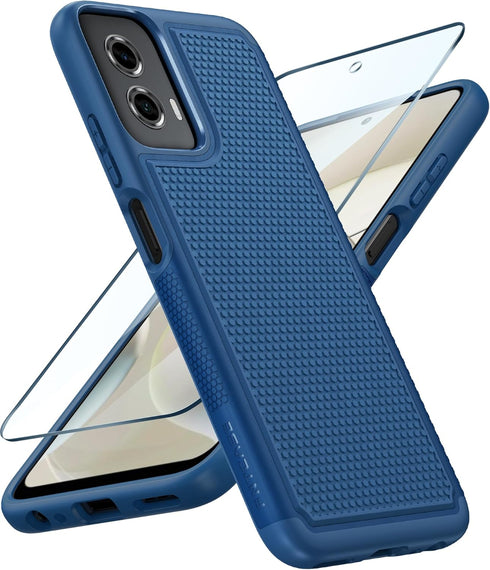 FNTCASE for Motorola Moto G-Power-5G-2024 Case: Dual Layer Protective Heavy Duty Cell Phone Cover Shockproof Rugged with Non Slip Textured Back - ...