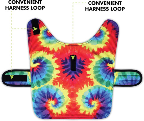 Handmade Dog Poncho from Tie Dye Blanket - Dog Clothes - Coat - Costume - Sweater - Vest (Tie Dye, XXS)...