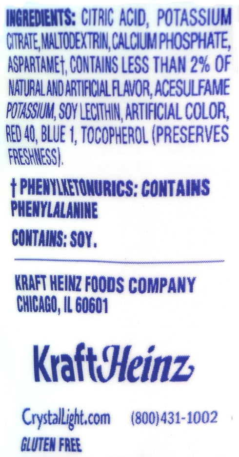 Crystal Light Raspberry Lemonade, 12-Quart 1.8-Ounce Canister (Pack Of 2)...