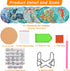8 Pieces Diamond Art Painting Coasters Kit with Holder, Diamond Art Coasters, DIY Diamond Art Crafts Projects, Diamond Dot Kits for Adults and Beg...