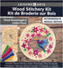 Wood Stitched String Art Kit with Floral Hummingbird in hoop - adult or kids craft - craft kits for teens - string art kit for adults - 3D string ...