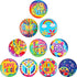 30 Pieces Hippie 60's Party Button Pin Retro 60s Button Pin for Hippie Costume Accessory...