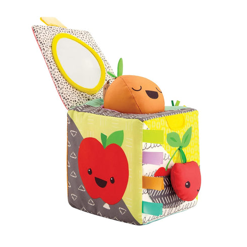 Infantino Peek & Seek Sensory Discovery Cube, Selfie Mirror, Early Fine Motor Skills Development, for Infants & Toddlers 3M+...