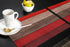 Vandarllin Christmas Red Brown Placemats Set of 6, Retro Rustic Barn Wood Texture Polyester Stain Resistant Table Mats Washable Placemat Decoratio...