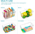 Vtopmart Clear Plastic Pantry Organizer Bins, 6 PCS Food Storage Bins with Handle for Refrigerator, Fridge, Cabinet, Kitchen, Countertops, Cupboar...