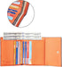 Travelambo RFID Blocking Small Mini Compact Wallet Coin Pouch Holder Trifold Credit Card Holder Pocket Purse for Women (Napa Orange)...