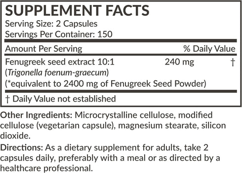 Futurebiotics Fenugreek Extra Strength 2400 MG Supports Overall Good Health & Well-being, Non-GMO, 300 Vegetarian Capsules...