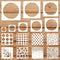16Pcs Circle Stencils Round Polka Dot Templates Stencils Reusable Plastic Drawing Painting Template for DIY Art Craft Painting on Wood...