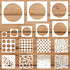 16Pcs Circle Stencils Round Polka Dot Templates Stencils Reusable Plastic Drawing Painting Template for DIY Art Craft Painting on Wood...