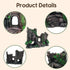 PINVNBY Resin Classical Castle Reptile Habitat Decorations Lizard Hideouts Cave Terrarium Realistic Details Ornament Aquarium Accessories for Cham...