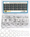 Crush Washer Oil Drain Plug - 568 Pieces 18 Sizes Aluminum Automotive Engine Oil Pan Drain Plug Gasket Assortment Kit (M6 M8 M10 M12 M14 M16 M18 M...
