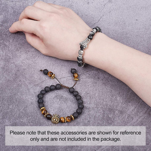 Fashewelry 48pcs Animal Tibetan Loose Spacer Beads Mixed Wolf Lion Owl Elephant Leopard Dragon Head Alloy Beads for Necklace Bracelet Earring Craf...