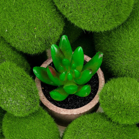 Nicunom 50 Pcs 5 Size Artificial Moss Rocks Decorative, Faux Green Moss Decor Balls for Floral Arrangements, Fairy Gardens and Crafting...