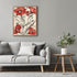 Posterizer 1 pcs-red flowers in the wild-minimalist design-Floral & Botanical Art-Abstract & Modern Art-Decor for Home & Office- UNFRAMED Wall Art...