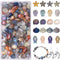 KINGSHINE 650pcs Starfish Beads Shell Beads Snails Beads Fish Glass Beads for Jewelry Making,Ocean Themed Colorful Star Beads for Bracelet Making,...
