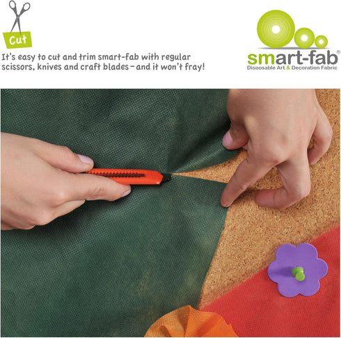 Craft Fabric 12 x 18 Inch Sheets, White, Pack of 45, Perfect for Schools, Crafts, Art, Bulletin Board, Teacher Classrooms, Outlasts Paper...