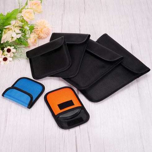 PATIKIL 120x120mm Lens Filter Case, 2Pcs Camera Filter Case Portable Lens Filter Pouch Photography Fit Camera Bag Coat Pocket Drone, Black...