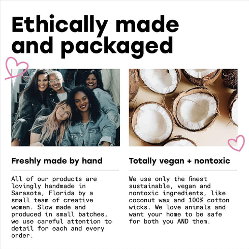 I Made My Family Disappear Candle | West Clay Company | Evergreen + Snow Scented Soy Coconut Wax Nontoxic Candles | Festive Christmas Holiday Deco...