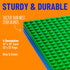 Strictly Briks 4 Pack Classic Baseplates 10x10 in, Stackable Building Plates with 32 x 32 Studs, Mats, Bases, Boards, Sheets 100% Compatible with ...