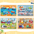 Puzzles for Kids Ages 4-6,24 Pieces Wooden Puzzles for Toddlers Ages 3-5 4-8 3 4 5 6 3-4 Year Olds.4 Pack Car Puzzle Set Children Jigsaw Puzzles f...