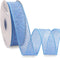 Ribbli Baby Blue Burlap Wired Ribbon, 1-1/2” Inch x Continuous 20 Yard, Wired Edge Ribbon for Wreaths,Big Bows,Tree Decoration,Outdoor Decoration...