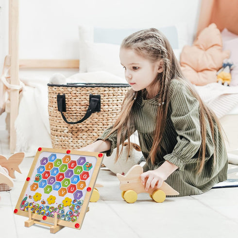 Puzzle Display Stand, 3 Cells Wooden Puzzle Storage Rack Jigsaw Puzzle Holder Rack Puzzle Organizer Shelf Puzzle Rack Organizer Accessories for Pu...