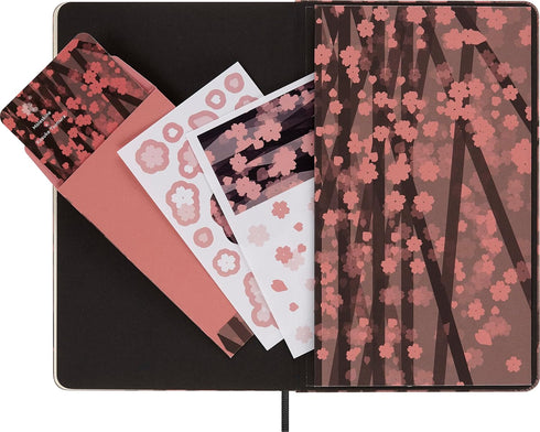Moleskine Limited Edition Sakura Notebook, Hard Cover, Large (5" x 8.25"), Plain/Blank, Floral, 176 Pages...