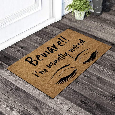 Welcome Funny Door Mat Personalized Doormat with Anti-Slip Rubber Back (23.6 X 15.7 inch) Prank Gift Home Decor Area Rugs for The Entrance Way Ind...