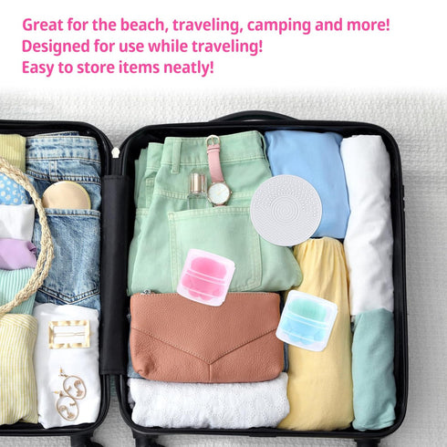 2pcs Sunscreen Applicator, Sunblock Buddy Brush with Protective Case Portable Sun Lotion Applicator Soft Bristle Foundation Sun Cream Brush Set wi...