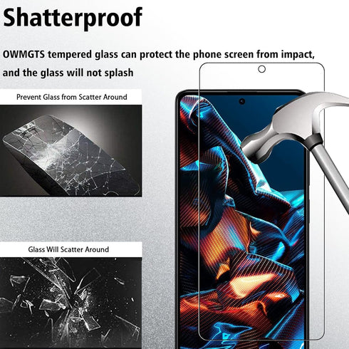 Screen Protector for Xiaomi Poco X5 Pro 2 Pcs 9H Hardness Anti-Scratch Case Friendly Tempered Glass Protective Film for Xiaomi Poco X5 Pro…...