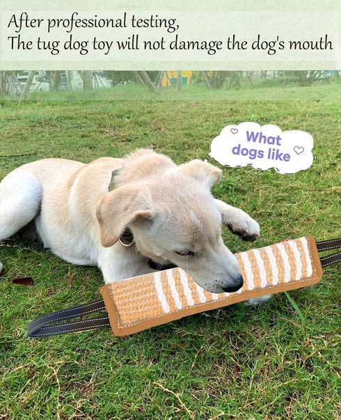 Dog Tug Toy Dog Toy Dog (hemp brown)...