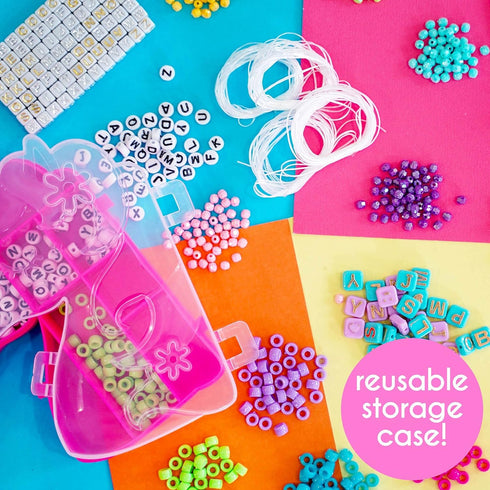 Just My Style DIY Bracelet Making Kit with 2000+ Beads, Storage Case & Instructions...