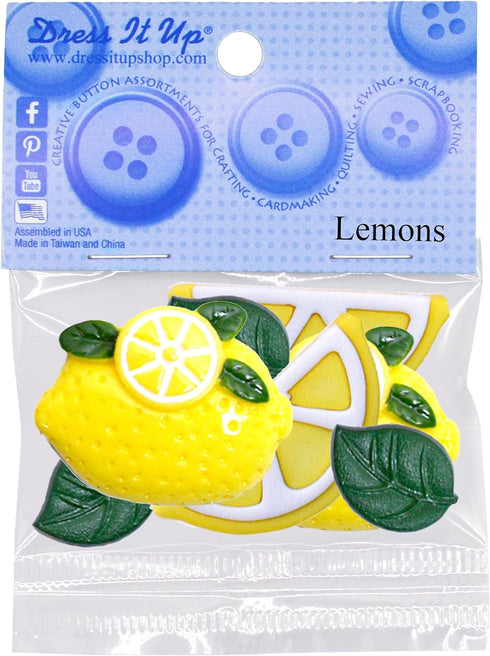 Lemons - Buttons & Embellishments by Dress it Up...